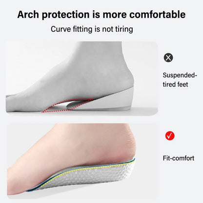Arch support Invisible height Insole New Durable Convenient to Use Half Insole Breathable Increasing Half Insole for Men Women