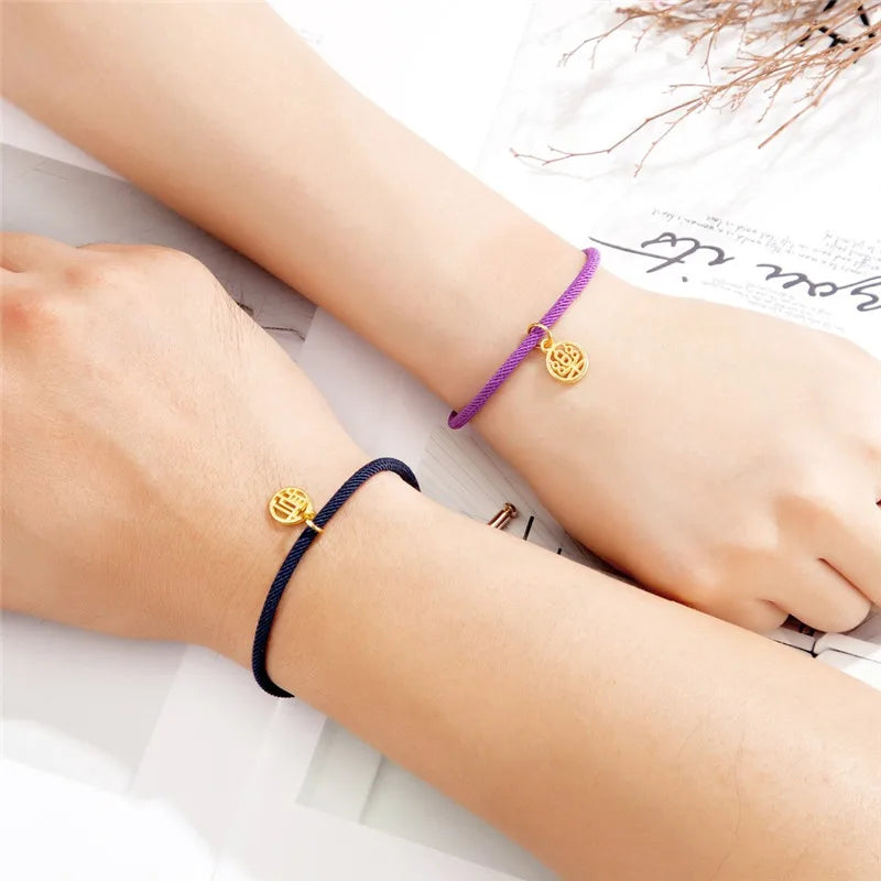 Handmade Woven Milan Thread Rope Couples Bracelets for Women Men Gather Wealth Lucky Bracelet Adjustable Jewelry Accessories