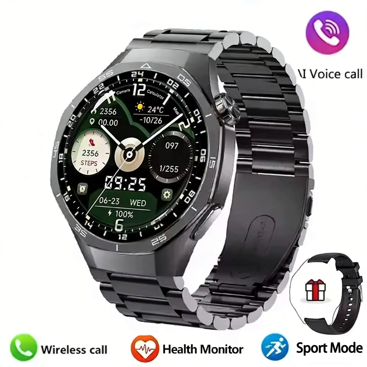 LAXASFIT 2026 New Smart Watch Bluetooth Calling Fitness Tracking Music Playback Health Monitor Smartwatch for Men Women