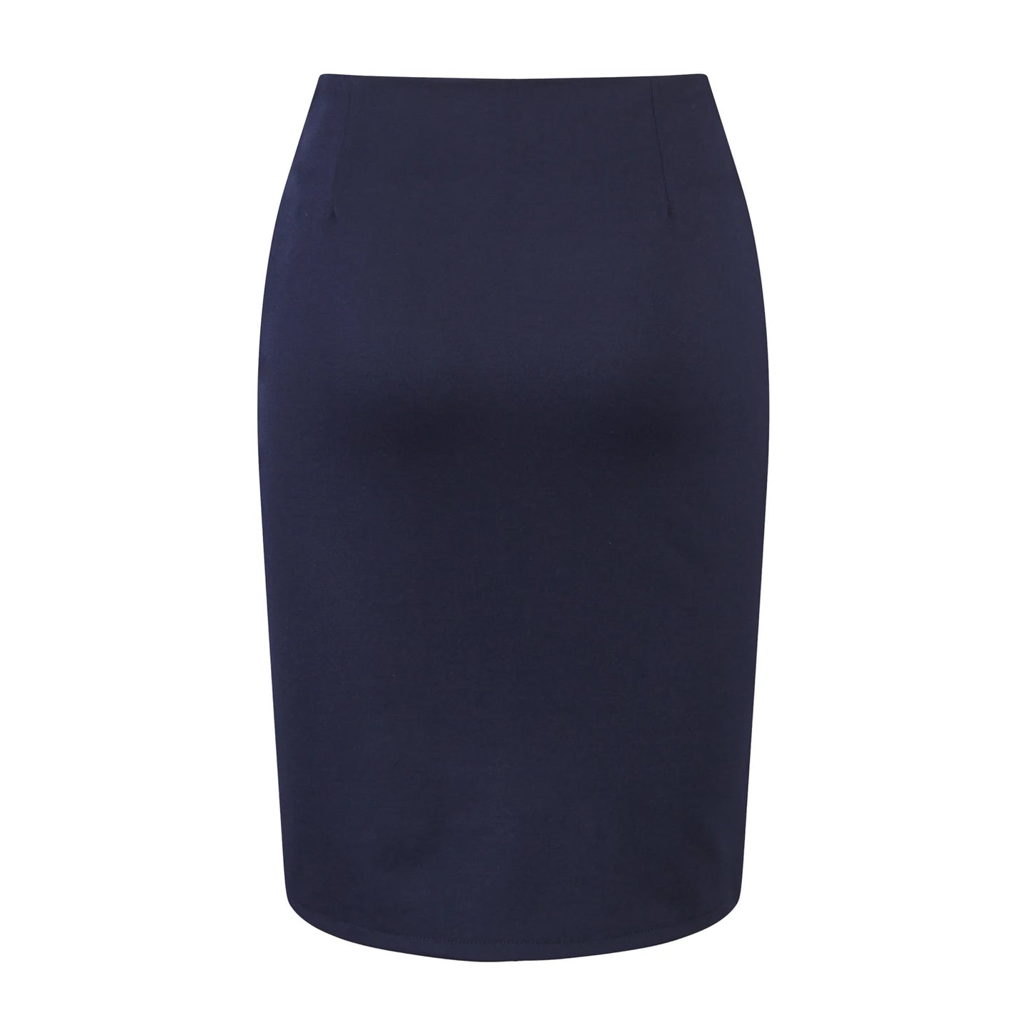 New Fashion Women Pencil Skirt Knee Length High Waist Elegant Open Slit Bow Skirt Size S-5XL
