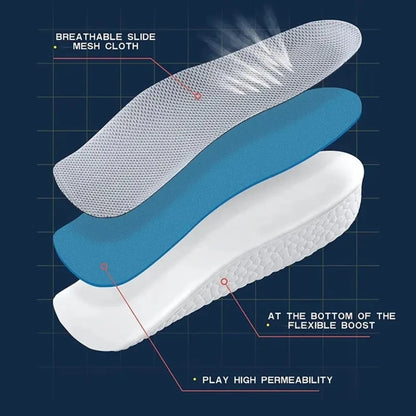 Arch support Invisible height Insole New Durable Convenient to Use Half Insole Breathable Increasing Half Insole for Men Women