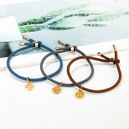 Handmade Woven Milan Thread Rope Couples Bracelets for Women Men Gather Wealth Lucky Bracelet Adjustable Jewelry Accessories