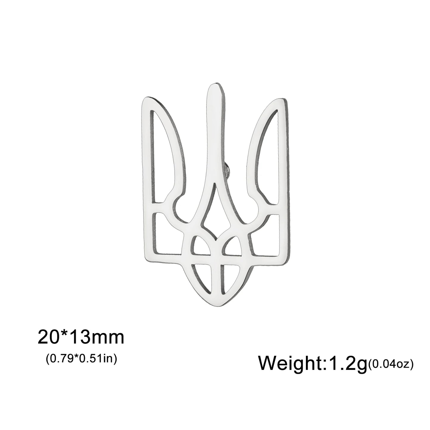 Cazador Ukraine National Symbol Brooch Pin for Men Women Stainless Steel Jewelry Suit Collar Badges 2026 Wholesale Waterproof